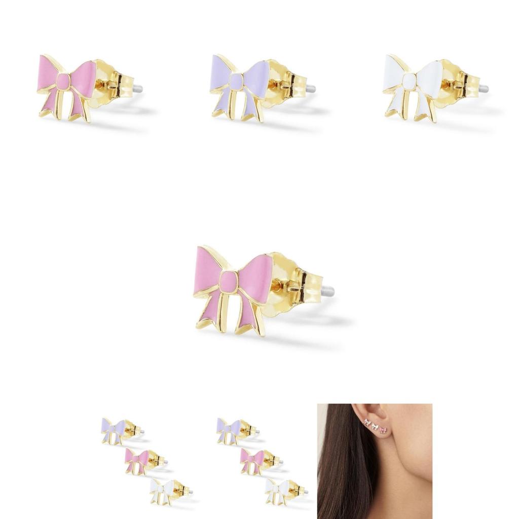 Classy Womens Alloy Earrings Set With Bowknot Design For Special Occasions