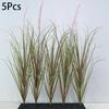 5Pcs Artificial Plants 60cm Fake Plants Lifelike Green Plant Decor Outdoor Indoor Decor Floral Arrangements Foxtail Grass