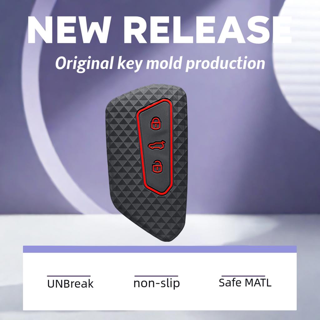 For Vw Golf 7 Beetle Passat B8 Polo Seat Leon Mk4 Ibiza Arona Ateca Skoda Octavia Karoq Superb 3 Kodiaq Rapid Car Key Case Cover
