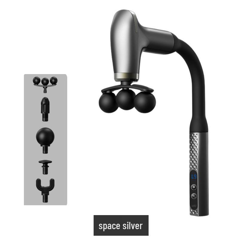 Cross-Curved Hook Fascia Gun: Lightweight, High Power, Four Heads for Full-Body Relief