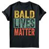 Les chauves comptent Cadeau de la fête des pères pour papa T-shirts pour hommes T-shirt Haut #FD