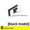 Metal Logo R Emblem Letters Car Front Grille Badge Rear Trunk Sticker For Volkswagen GolfR Tiguan Tiguan Allspace Passat Variant zqs054