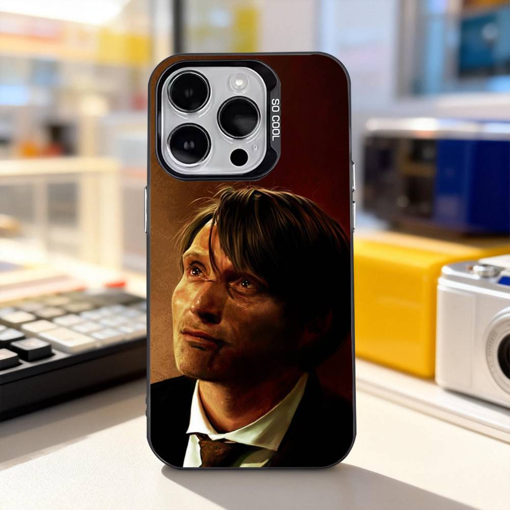 Mikkelsen H-Hannibal Cool Phone Case For iPhone 11,12,13,14,15,16,17,Pro,Max,Plus,E,Air,Mini IMD Matte Black