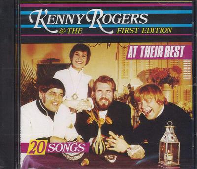 CD KENNY ROGERS & THE FIRST EDITION - 20 Songs At Their Best HCD410 Hollywood Record Japan ObiRock Used