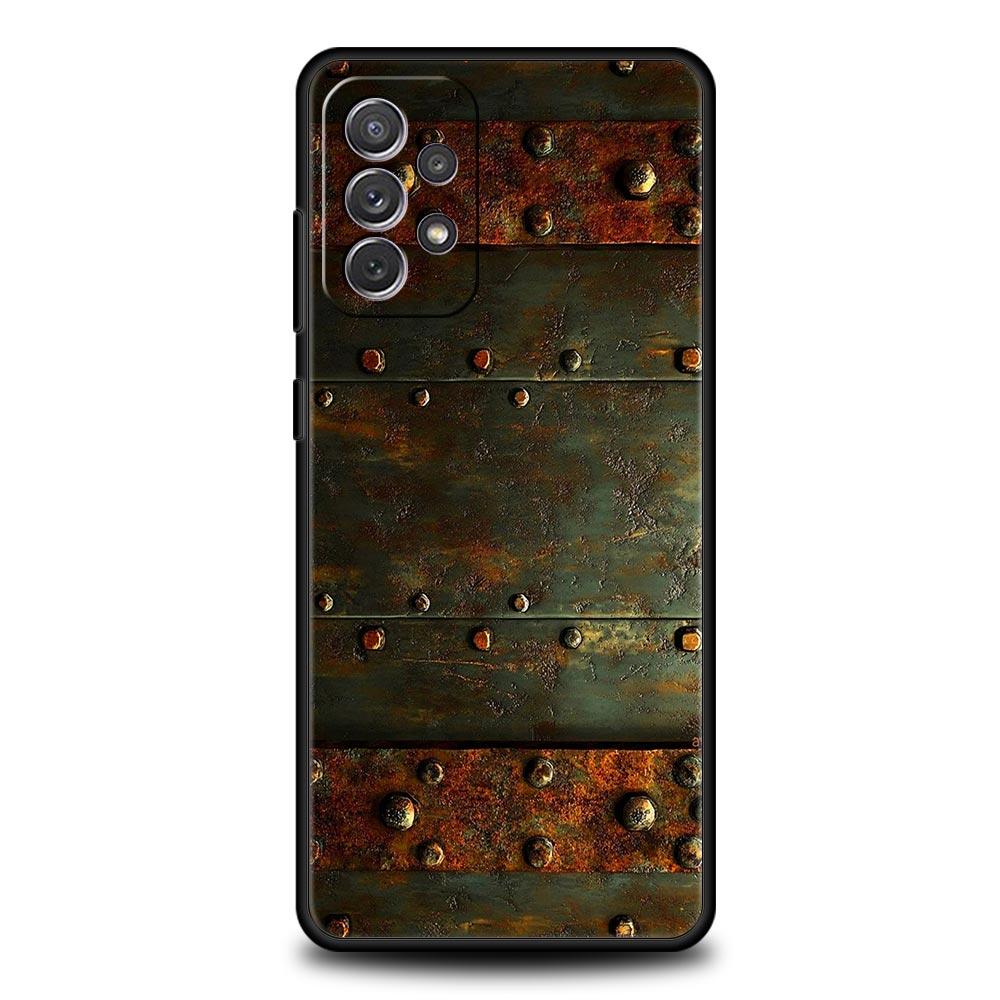 

Vintage Industrial Style Rusty Phone Case for Samsung Galaxy A55 A35 A15 A14 A13 A25 A54 A51 A71 A72 A73 A32 A52 A41 5G Soft TPU Samsung A53 5G