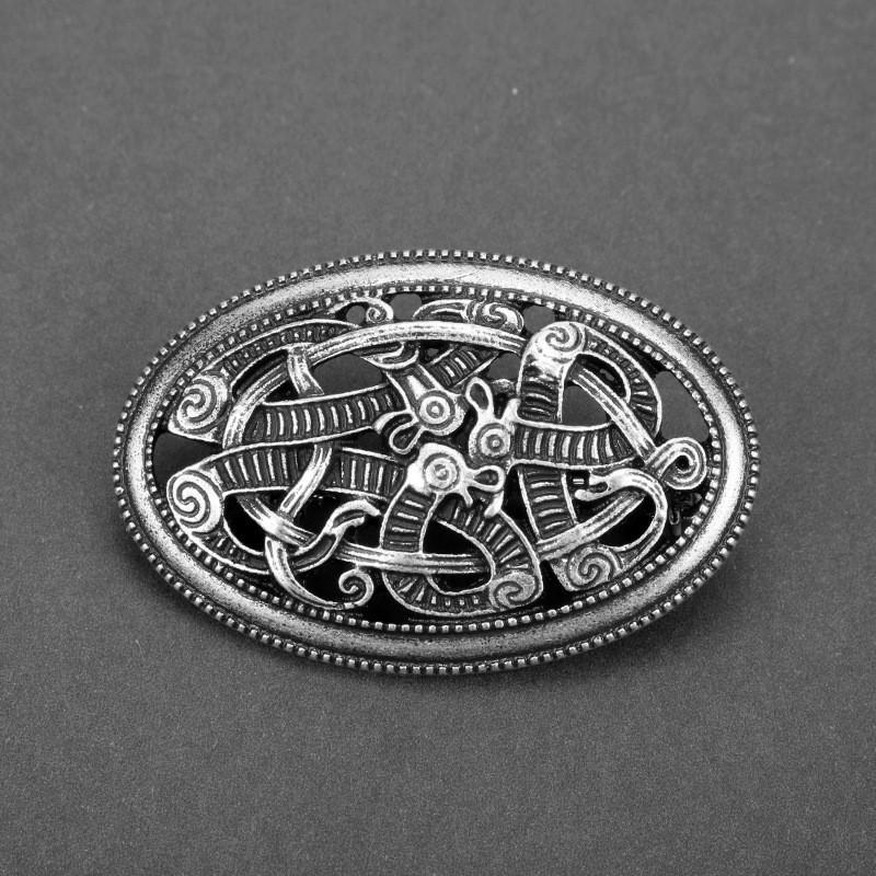 Pendentif Bouclier Viking Nordique avec Design en Alliage Antique Broche Vintage Pour Cadeaux de Voyage