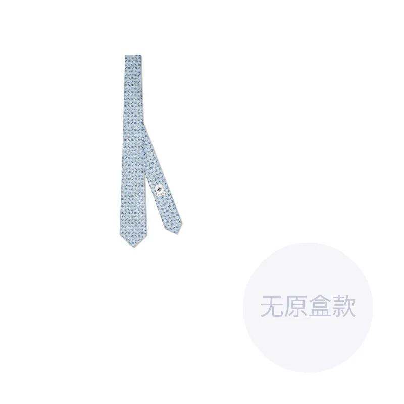 GUCCI Mulberry Silk Ties Men's Light Blue (Unisex) Ties 7692264EAA14968