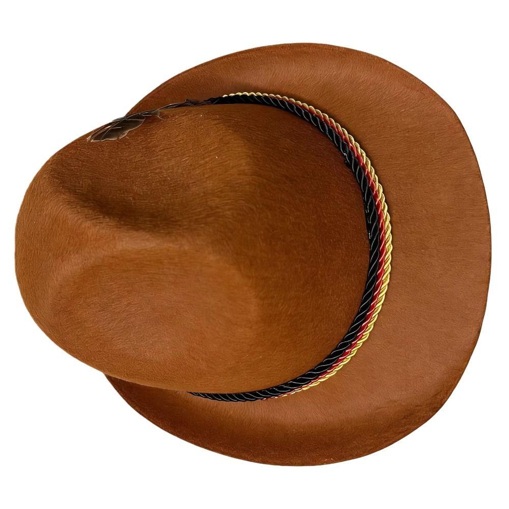 Fedora Hat Feather Decors Hat Dress Up Costume Cosplay Cap Fashion Oktoberfest Hat  Halloween Props