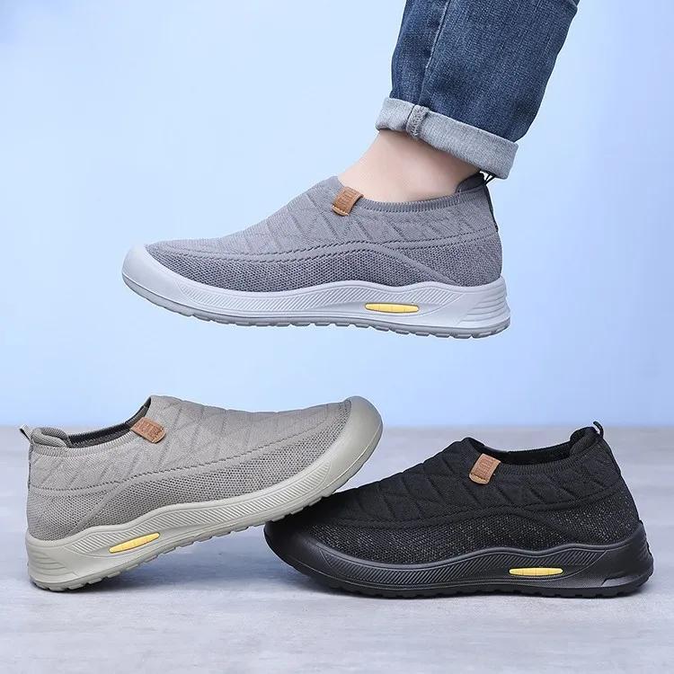 Men Shoes Spring New Comfortable Soft Sole Sewing Casual Shoe Breathable Non Slip Sneakers Lightweight Large Size Men Shoes