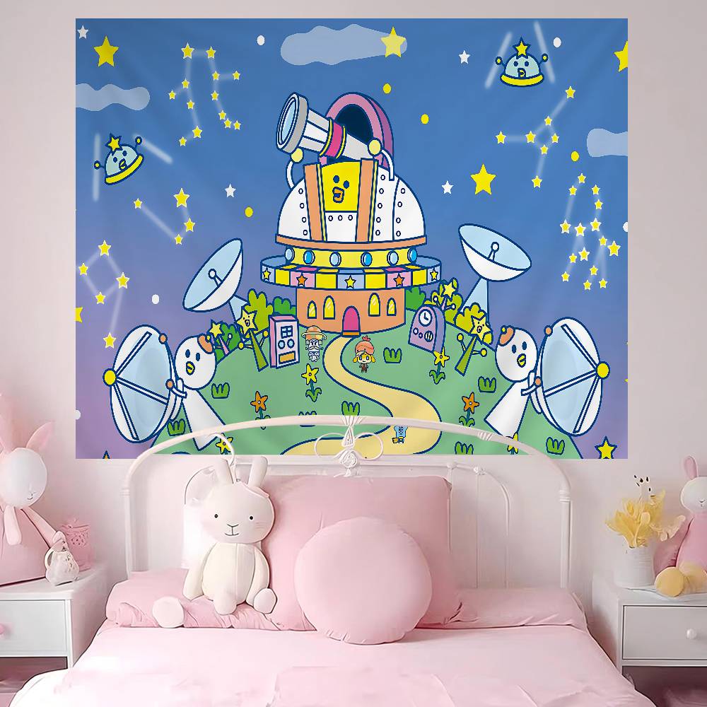 Tamagotchi Cut Friend Hippie Wall Hanging Tapestries Art Science Fiction Room Home Decor Kawaii Room Decor
