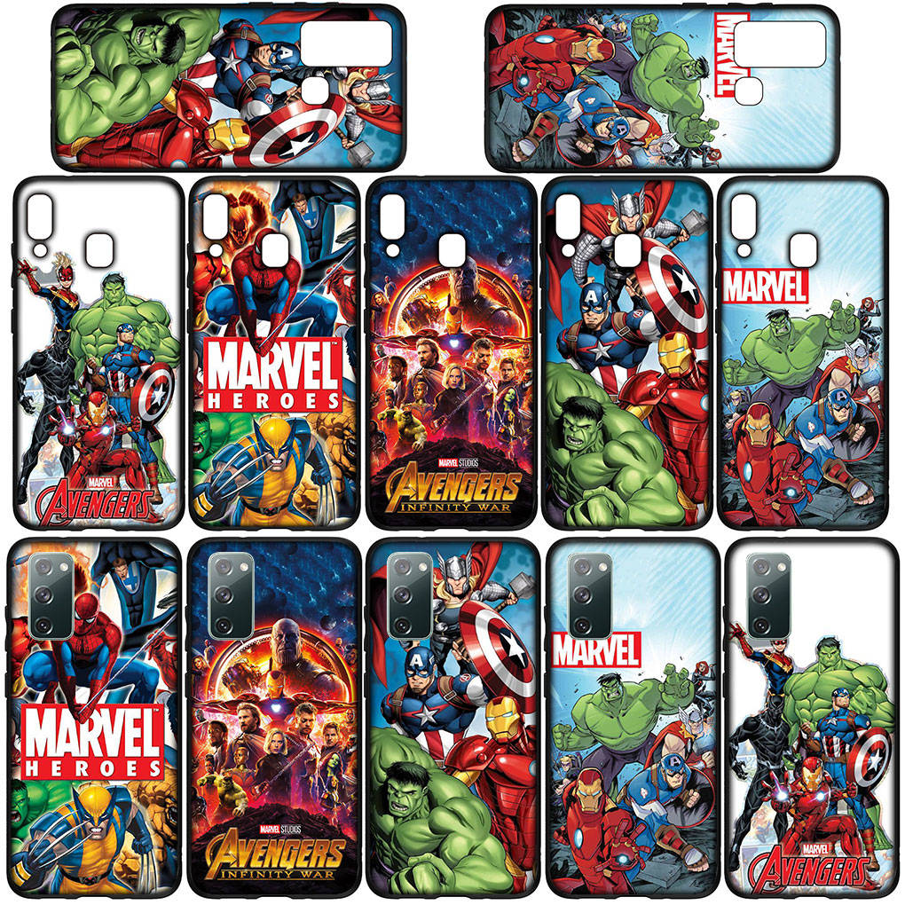 Cover for iPhone 16 15 Xiaomi Redmi Note 14 13 12 11 Pro Max X 16e Samsung Galaxy S25 S24 S23 Moto OPPO Huawei Hulk Marvel Spider Iron Man Phone Case