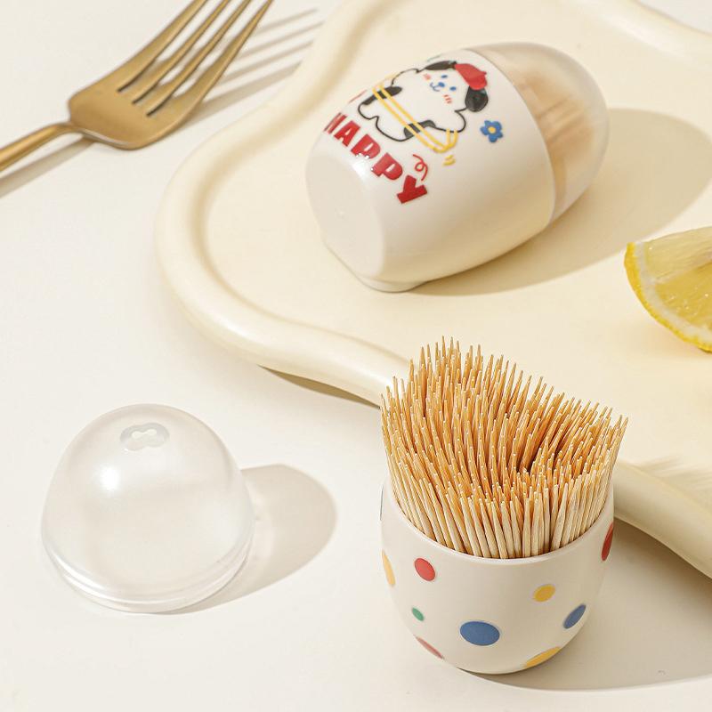 Portable Magnet Toothpick Box Wall-Mounted Object Finishing Box Toothpick Storage Case Classification Cotton Swab Container