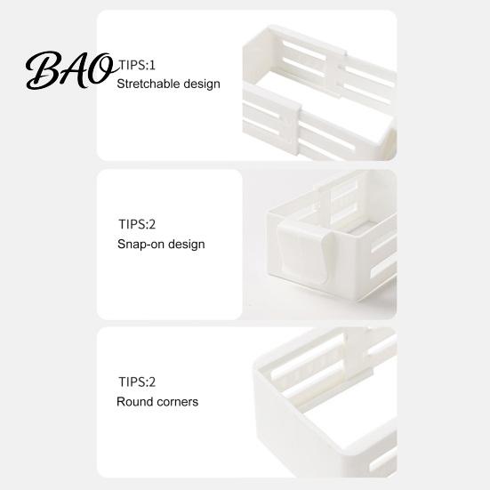 Refrigerator Organizer Basket Door Organizer, Partitioned Storage Hanging Basket, with Snap-On Fridge Caddy Telescopic Design, Rack for Sauces