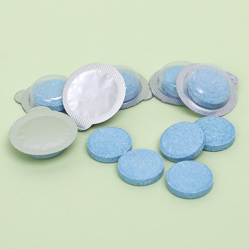 Solid Wiper Concentrate: Effervescent Glass Cleaner Tablets for Car Windows