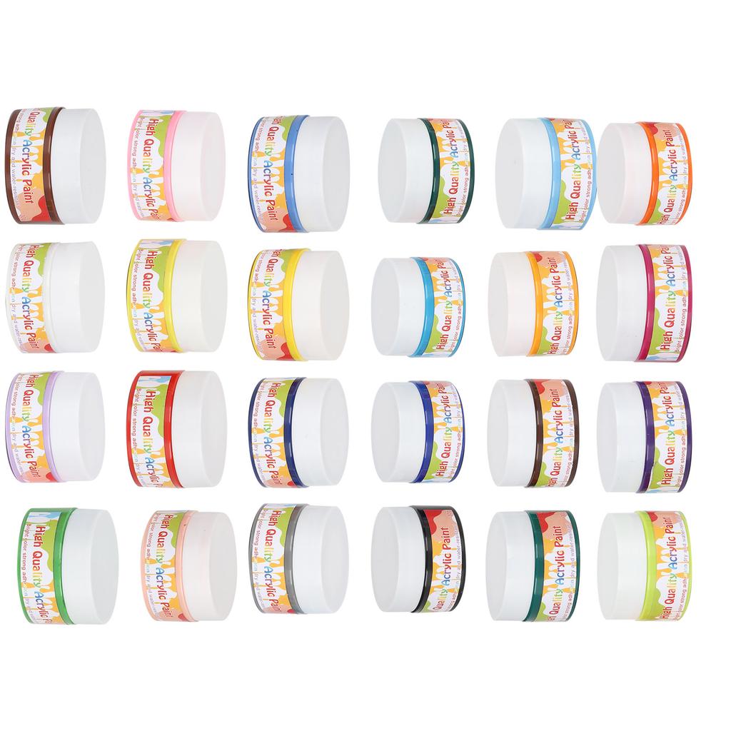 24 Colors Professional Acrylic Paints Set DIY Drawing Painting Pigment Artist Wall Paint