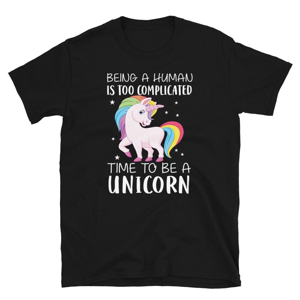 Time To Ne A Unicorn Pretty Cute Fantasy Gift T-Shirt XL