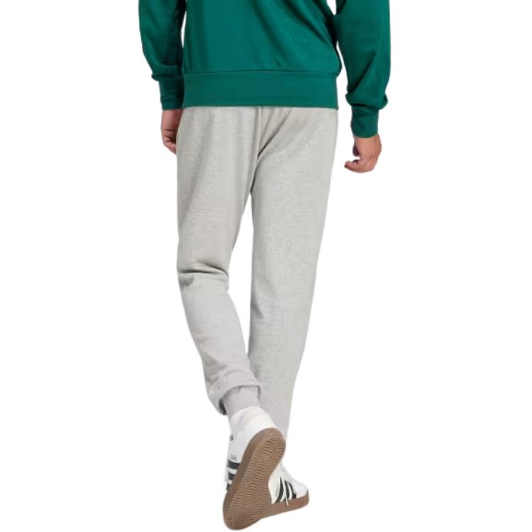 Adidas ESSENTIALS Cozy French Terry Joggers Casual Pants Men's Medium Gray/Black JE3855