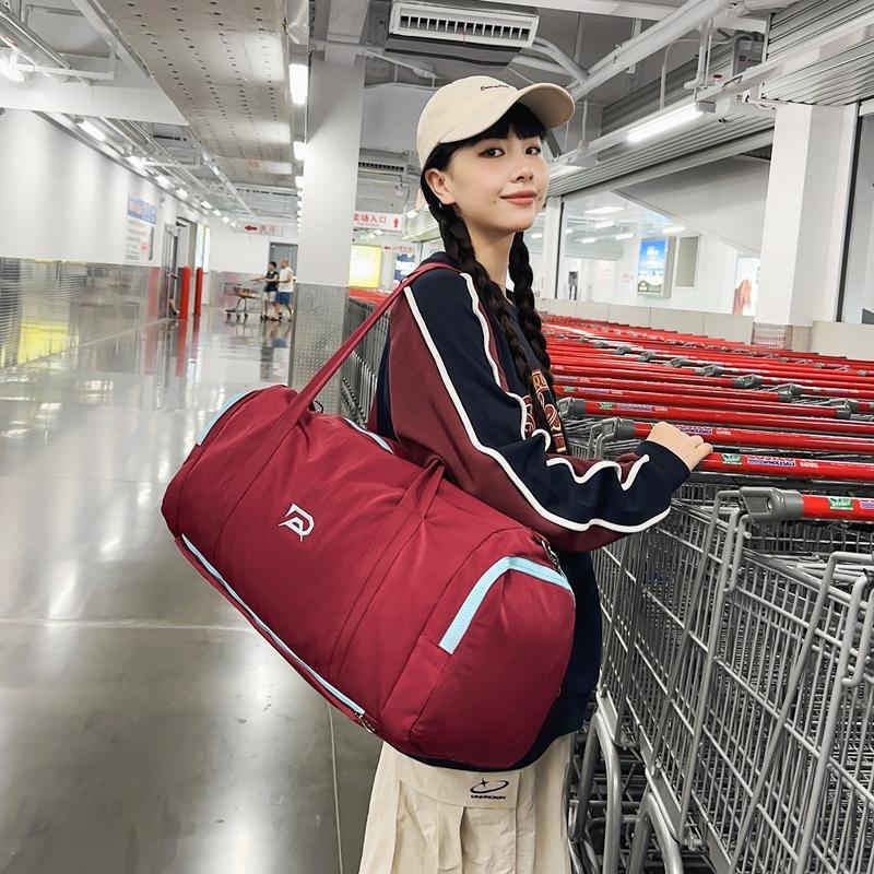 Men's Travel Bag Women's Shoulder Duffel Bag Separation Shoes Bags Sports Yoga Bag Fitness Bag Dry Wet Separation Storage Crossbody Bag