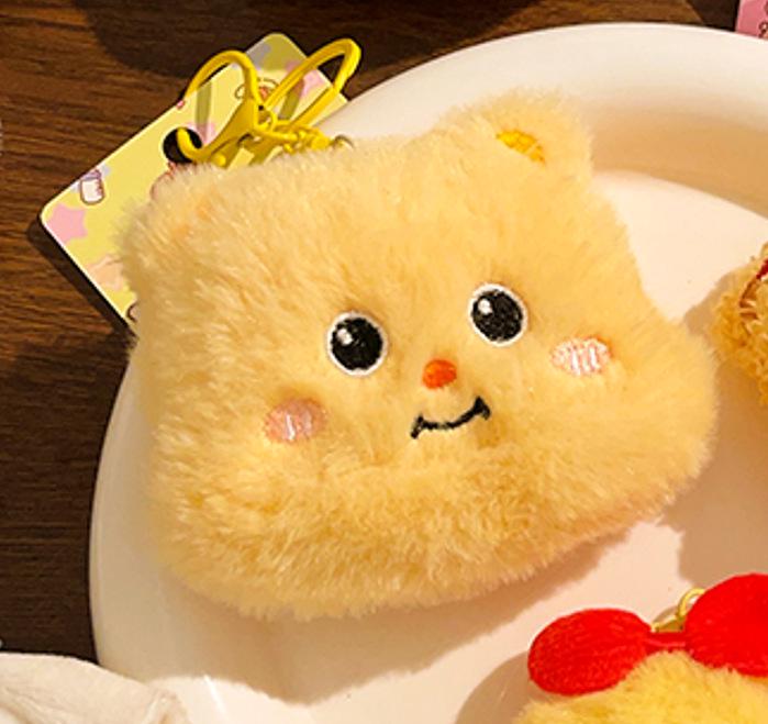 Charmantes Plüschtier-Anhänger: Niedliches Schlüsselanhänger-Ornament & Rucksack-Dekoration für Straßenstand-Aktionen.