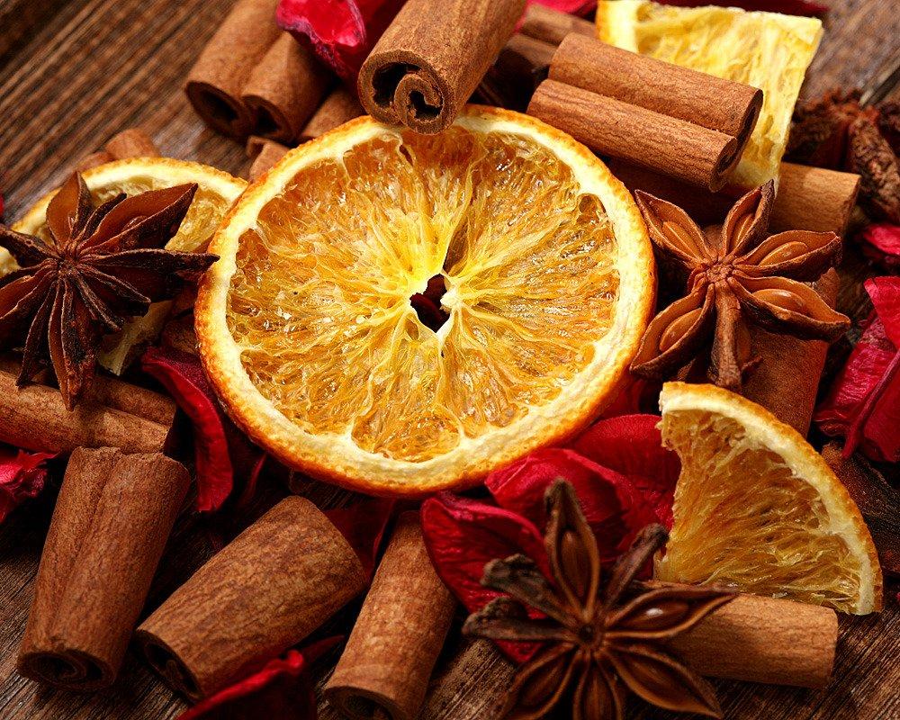 Dry Mix Orange Slices, Cinnamon, Anise, 1 Pack