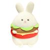 Creative Soft Burger Rabbit Doll Plush Toy Little White Rabbit Doll Children'S Soothing Ragdoll Birthday Gift