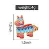Cartoon Mexican Donkey Horse Enamel Pins Custom Brooches Colorful Unicorn Lapel Badges Clothes Animal Jewelry Gift for Friends