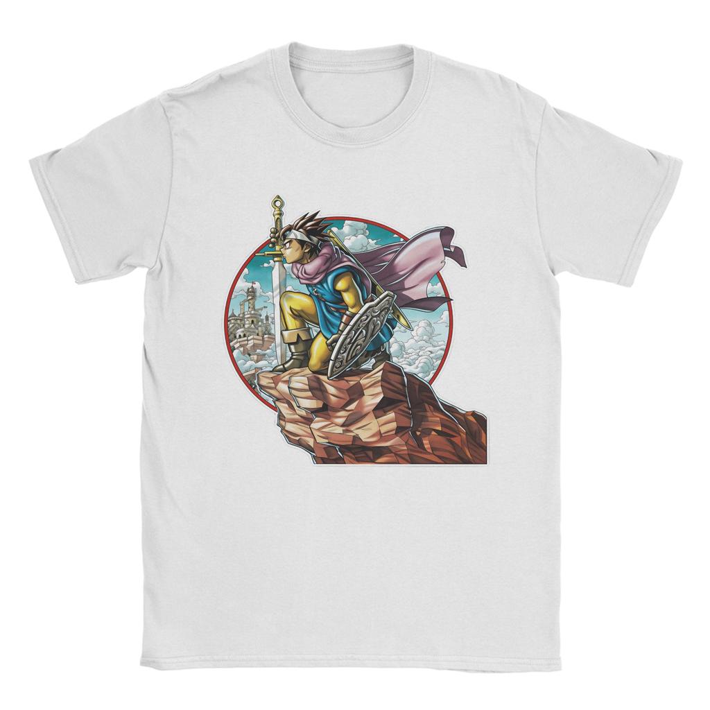 Anime Game Dragon Quest TShirt Summer  Cotton TShirts For Unisex Fashion Printed Tee Shirt Short Sleeve Street Style Tees