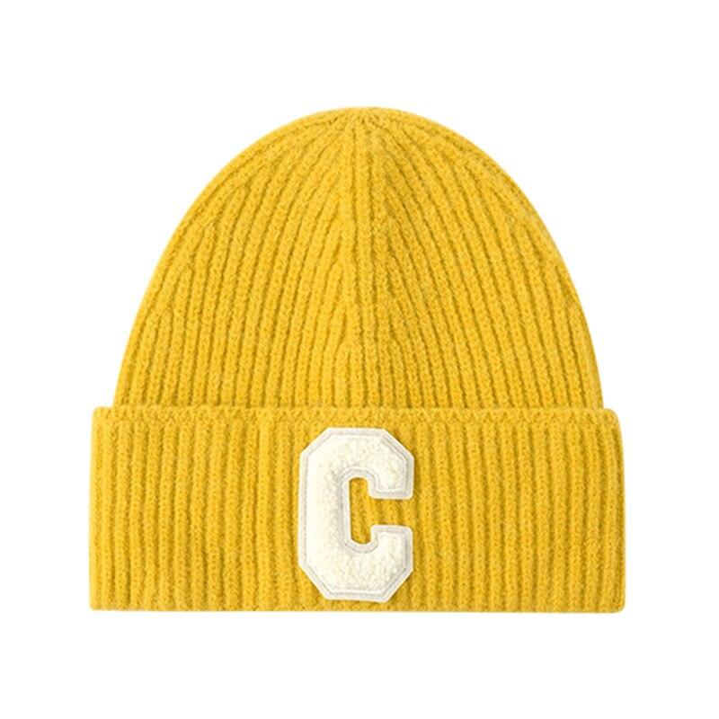 Damelue for hverdagsbruk Vintermyk Varm Vinterlue Heklet Skilue Sovehetter Skull Cap Kabelstrikket Beanie-lue