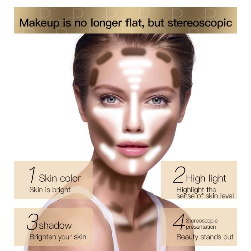 Pudaier maquillage poudre libre nacrée mate mettant en évidence la poudre correcteur fixant la poudre de miel