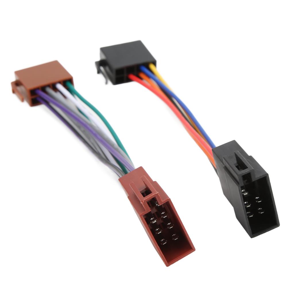 ISO Radio Wire Connector Wiring Harness Adapter Plug Male to Female 16 Pin ISO Female Radio Receiver Cable
