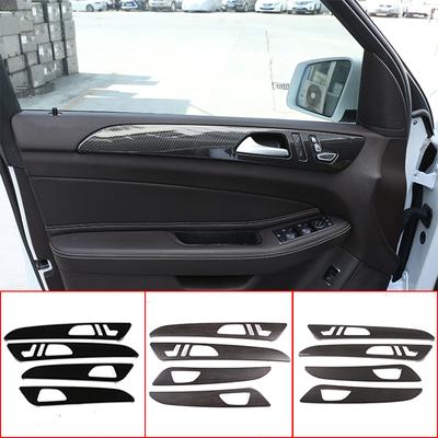 For Mercedes Benz ML GLE GL Class GLS 320 400 Car Styling ABS Carbon Fiber Interior Door Decoration Panel Cover Trim Accessories