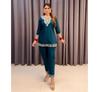 Indian Women Designer Pure Cotton Chikenkari Style Cord Set Party Wear Bollywood Kurti