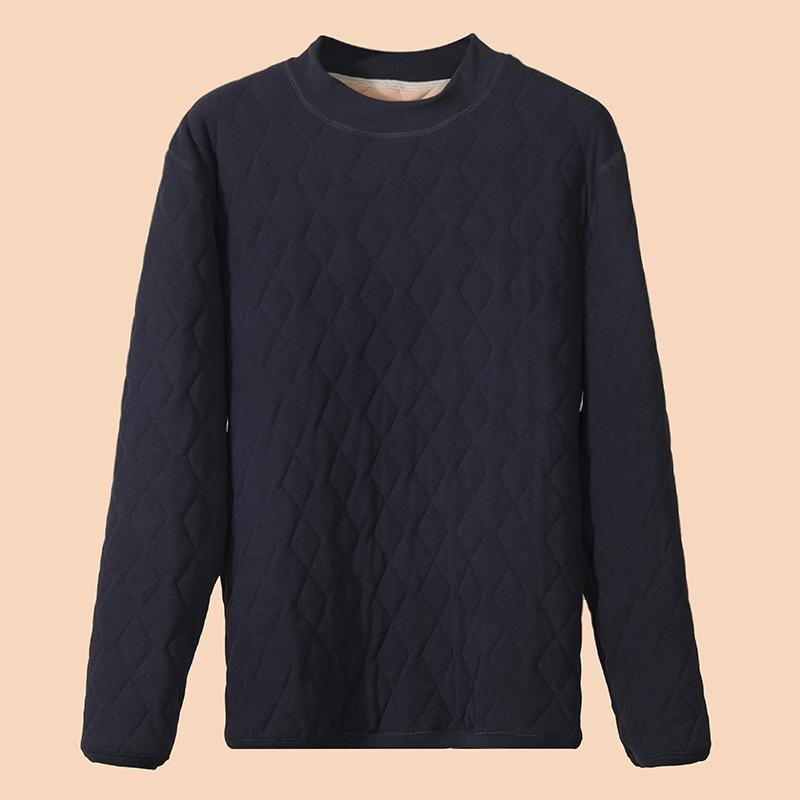 Set de lenjerie termică pentru bărbați: Bumbac super gros, cu trei straturi, cu căptușeală de catifea pentru protecție împotriva frigului de iarnă (600g)