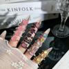 Exquisite Y2K Pink Cat Eye Stone Ring: Stylish, Sweet, and Fashionable Finger Accessory for Women