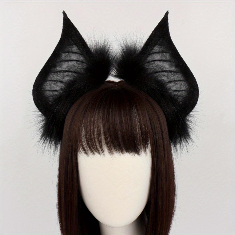 Halloween Dunkle Fledermaus Tierohr Stirnband: Realistischer Dämonen-Kopfschmuck, Cosplay-Performance- & Influencer-Live-Stream-Zubehör