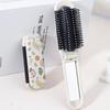 1 Piece of Compact Air Cushion Comb with Multiple Fruit Patterns and Mirror - Foldable and Portable Design