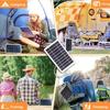 Przenośny Panel Solarny Kompaktowy, Lekki i Wodoodporny do Użytku na Zewnątrz, Kempingu, Wędrówek, RV, Plecaka i Ładowania Awaryjnego