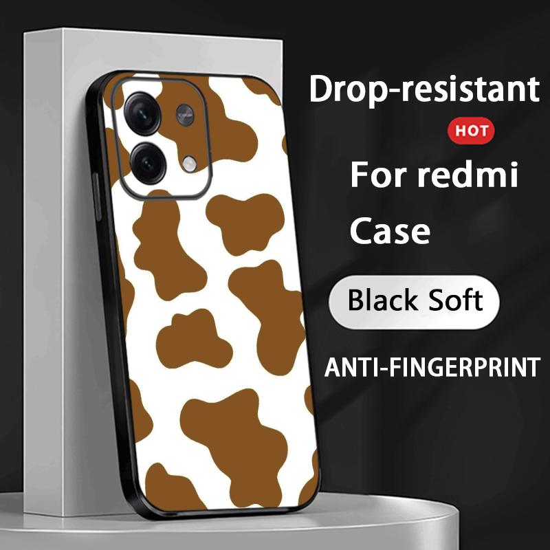 

Cow print cteative painting art pattern Phone Case For Redmi Note 14 13 12 11 Pro Plus S 5G 14C A3 Soft Black Phone Cover Redmi Note 12 Pro 4G