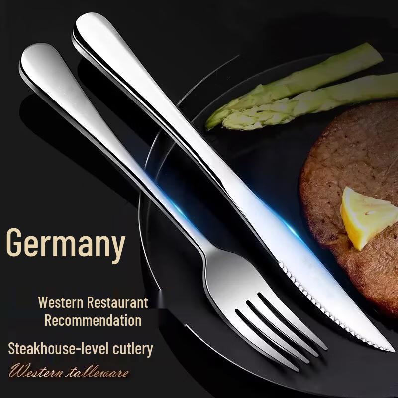 UOZO Thickened Stainless Steel Western Cutlery Set