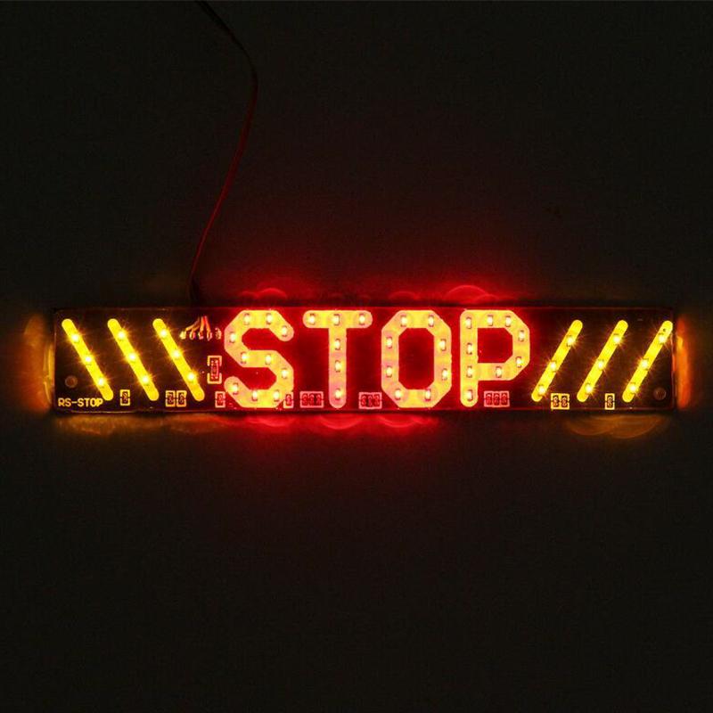 Práctica luz trasera de motocicleta, luz de freno Led, señal de giro
