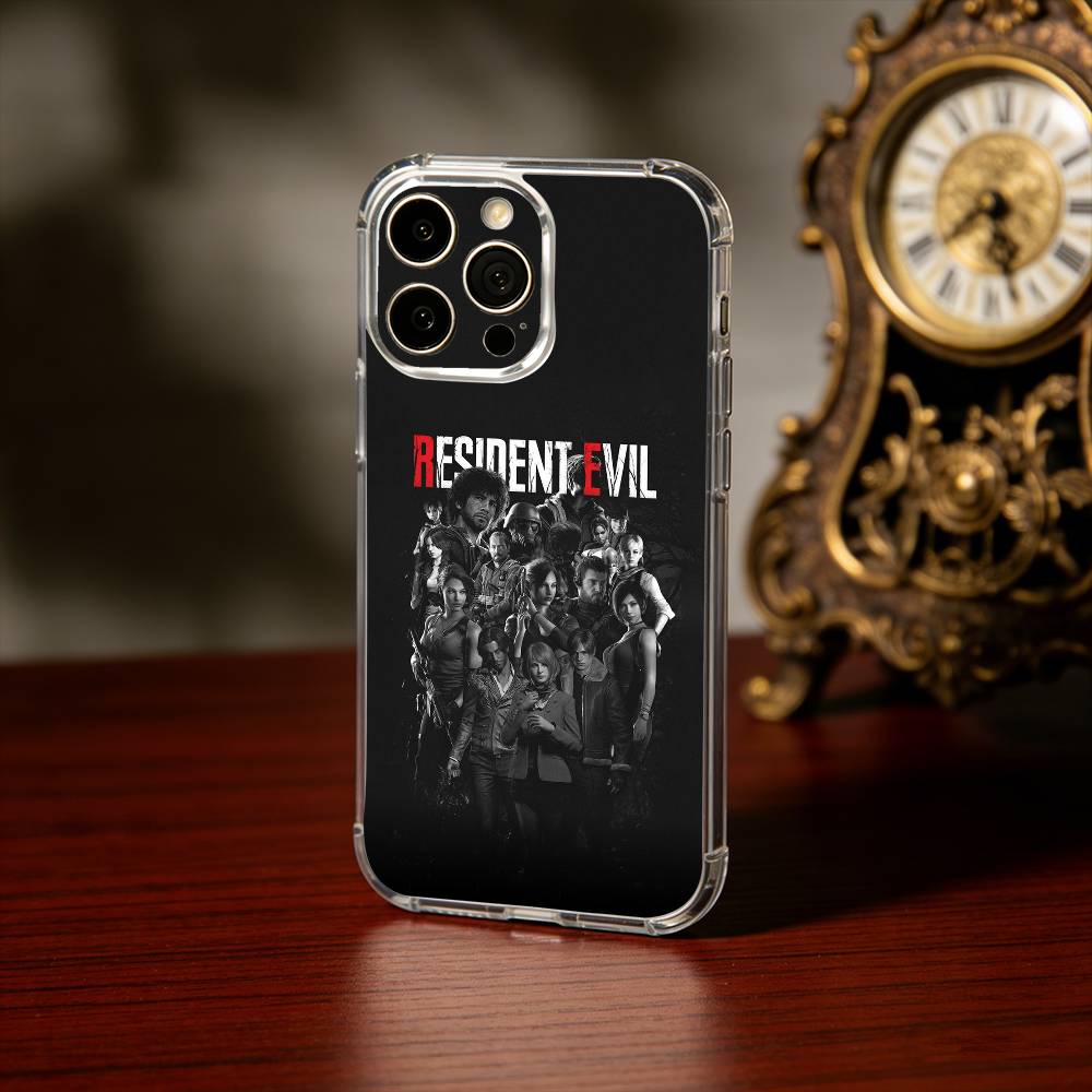 Game R-Resident E-Evil R-Requiem Phone Case For iPhone17,16,15,14,13Pro Max,us,Soft Silicone Transparent Cover