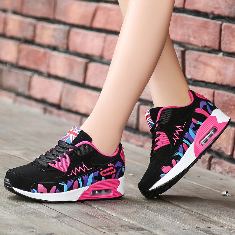 Fashion New Spring Women's Shoes Air Cushion Shoes Sports Casual Shoes Korean Style Student Single Shoes Travel Shoes Flat Shoes Women
