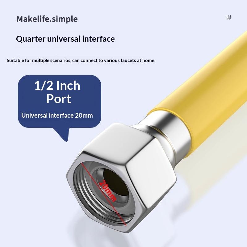 Stainless Steel Adjustable Faucet Tube for Enhanced Water Flow in Contemporary Bathroom Design