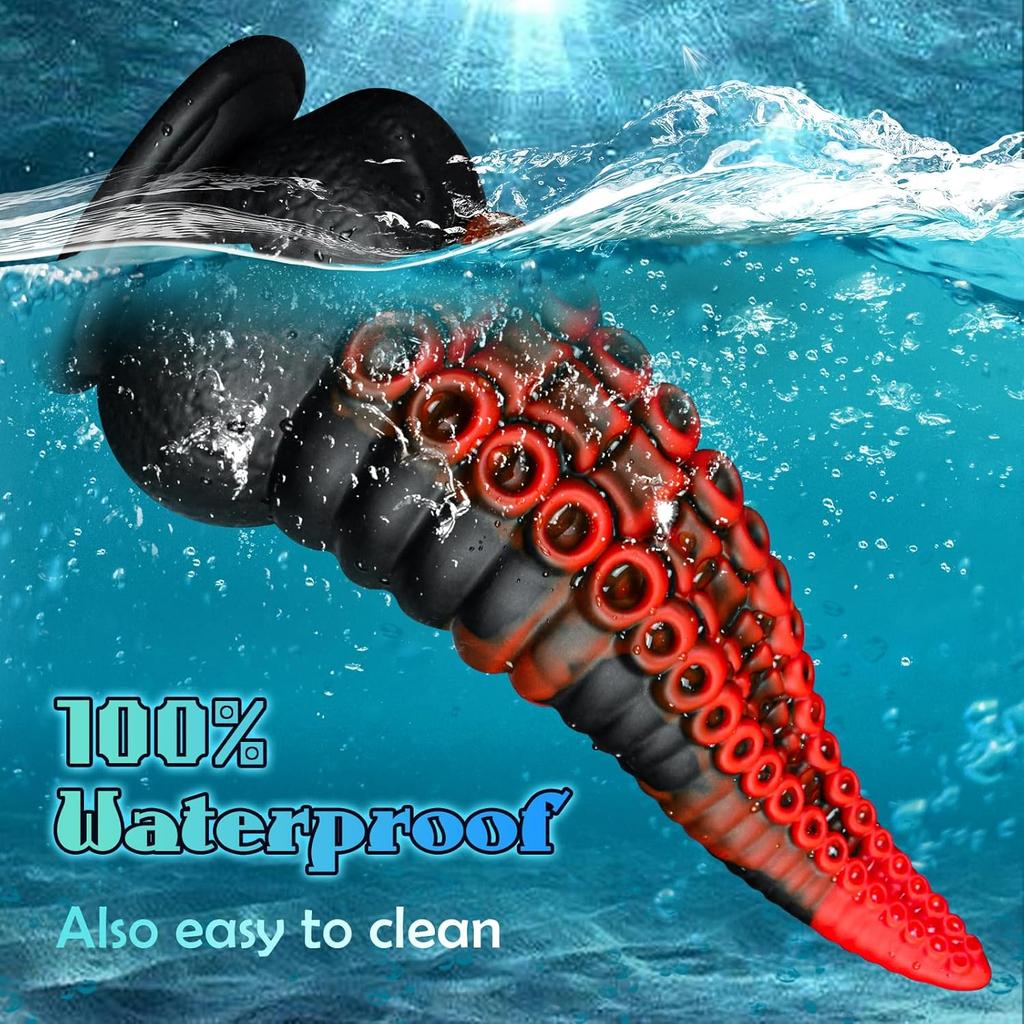 Dračí anální kolík Silikonové G-bod dildo Fantasy Monstrum Chobotnicové chapadlo Dildo se silnou přísavkou, Velký trenér Velká mimozemská sexuální hračka pro dospělé