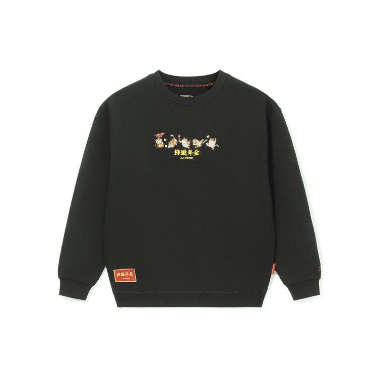 Li Ning Sports Life Collection Sweatshirt Fall Unisex Black AWDS163-3