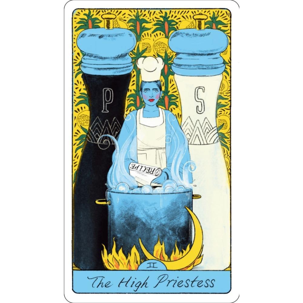 10.3*6cm The Pasta Tarot: A 78-Card Deck for Delicious Divination, A Playful, Accessible, and Delicious New Interpretation