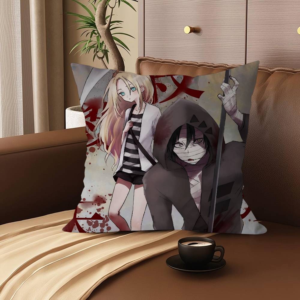 Cartoon Animation A-Angels Of D-Death Pillow Cushion Cover Pillowcase Living Room Sofa Home Decor Customized