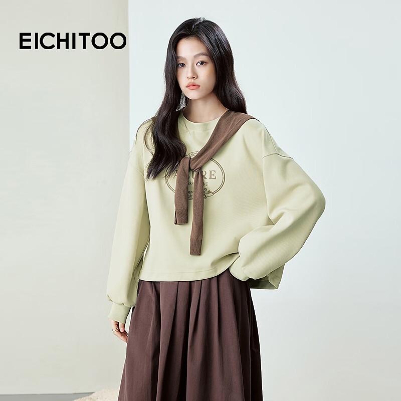 EICHITOO Women s Fashion Shawl Crewneck Sweatshirt M