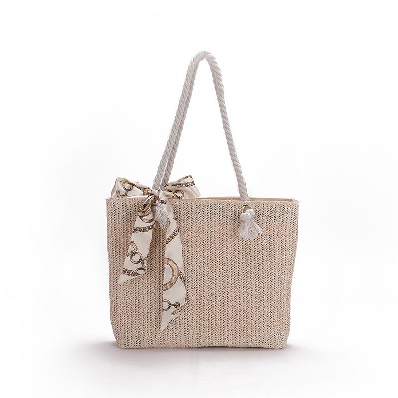 Portable Woven Fairy Style Straw Bag Ielgy Single Shoulder