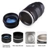 Camera Lens Coffee Mug With Lid Stainless Steel Slr Camera Lens Water Cup Ef24-105Mm Black White Mug Creative Gift Drinkware